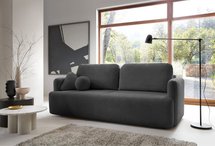 Lambina three-seater sofa with Abriamo 08 boucle container