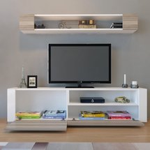 Arielsus TV cabinet with wall shelf