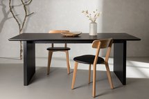 Garick dining table 200x100 cm black oak