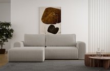 Corner sofa with sleeping function Lelu Tilia 11 L-shaped with a container, thick corduroy, left-hand side