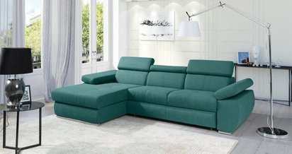 Ararip 276 cm corner sofa bed with adjustable headrests (Fabric: Element 15, Side: Left)