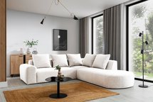 Castellina L-shaped modular corner sofa 255 cm larger Abriamo 4 right-hand side