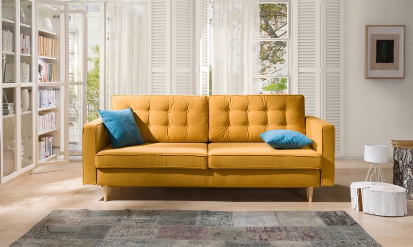 Juttic three-seater sofa bed (Fabric: Riviera 41)