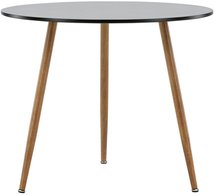 Sidese round table top diameter 90 cm oak / black