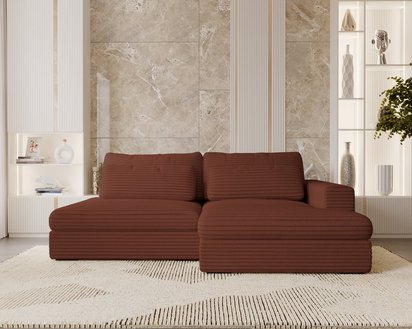 Corner sofa with sleeping function Lemmu L-shaped Tilia 52 right-hand side