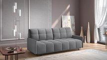 Three-seater sofa bed Bulbeno with storage Letto 85 easy-clean velvet