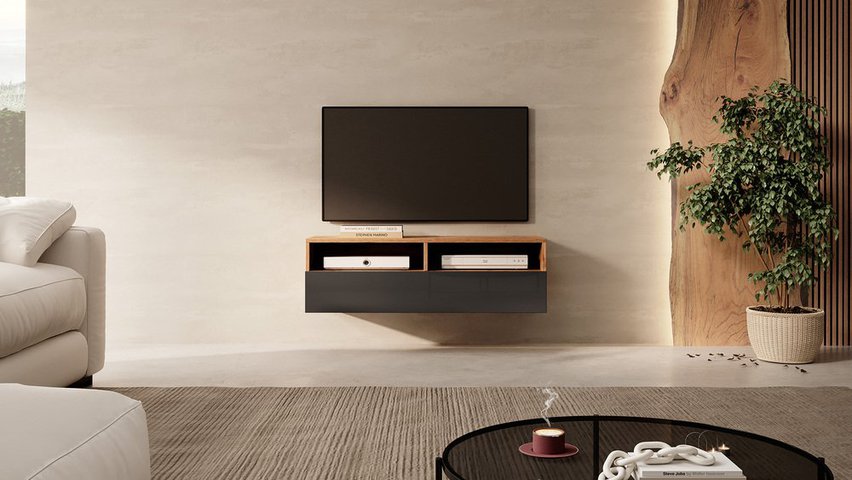 Rednaw TV cabinet with drawer 100 cm