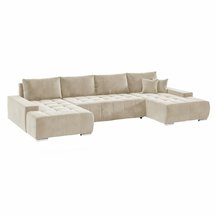 Corner sofa with sleeping function Magliano U (Fabric: Monolith 02)