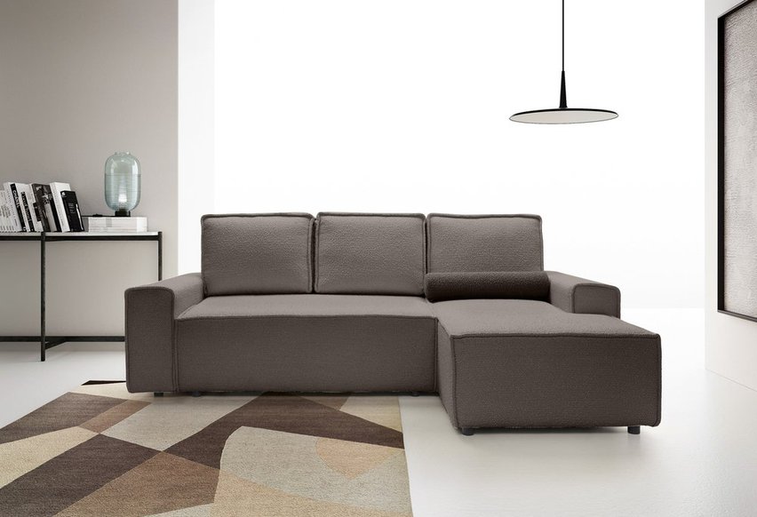 Bergantino extendable corner sofa with storage (Fabric: Catch Me 25, Side: Right)