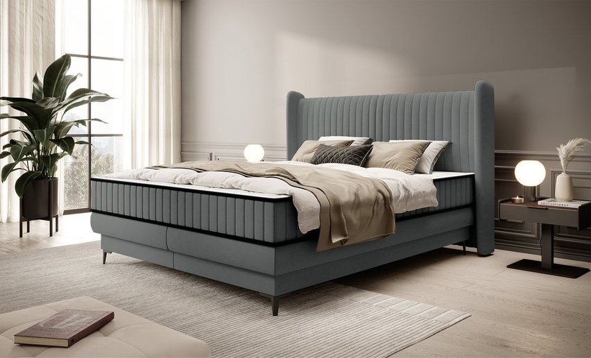 Continental bed 140x200 cm Daliano with Castel 93 container