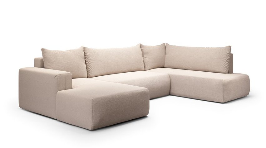 Corner sofa with sleeping function Lummi U-shaped Aragon 03 left-hand side