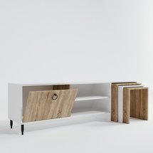 Zogat TV cabinet with a set of coffee tables 180 cm