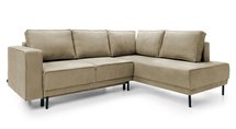 Rodario corner sofa bed with storage (Fabric: Castel 15, Side: Right)