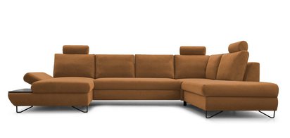 Lazaro U-shaped corner sofa bed with storage (Fabric: Salvador 15, Side: Left)