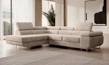 Stevil L-shaped corner sofa with a container Poso 02 left-hand corduroy