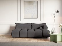 Dandelino Mini three-seater sofa with sleeping function Sicuro 75 chenille