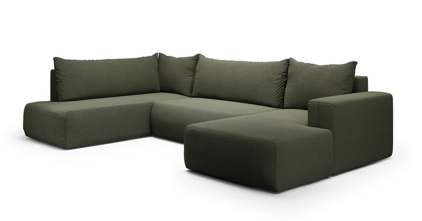 Corner sofa with sleeping function Lummi U-shaped Aragon 39 right-hand side