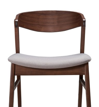 Panize wooden chair walnut/beige