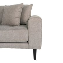 Dagmarri corner sofa 290 cm beige left side with black legs