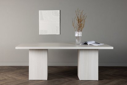 Olga table 90x200 cm bleached oak