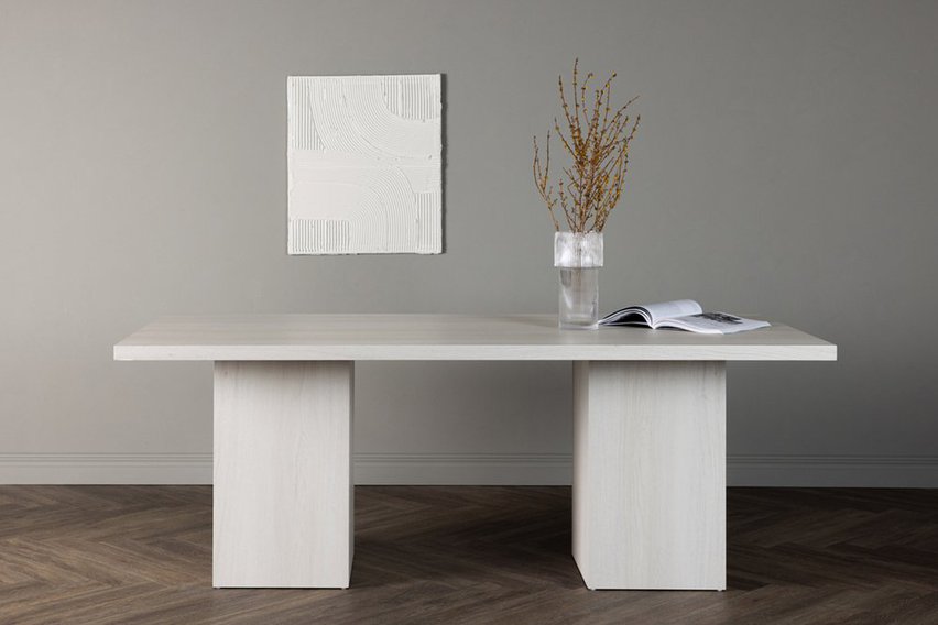 Olga table 90x200 cm bleached oak