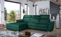 Corner sofa with sleeping function Hogweed (Fabric: Monolith 37, Side: Left)