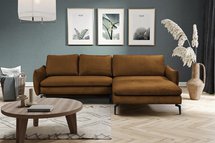 Corner sofa with sleeping function Esalla (Fabric: Element 07, Side: Left)