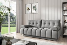 Bareli Amon 09 three-seater sofa bed with storage, hydrophobic velvet