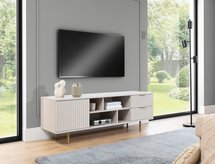 RTV cabinet Klazby 150 cm cashmere lamellas