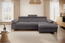 Millefolium Salvador 18 Agmamito right-hand L-shaped corner sofa with sleeping function with a container