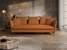 Castilio three-seater sofa with Moly 54 container, hydrophobic chenille