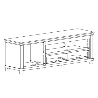 Euglia TV Cabinet 180 cm Green/Lefkas Oak 24ZRJU40 (Lighting: No)