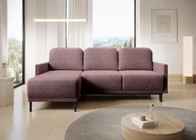 Hamiel L-shaped extendable corner sofa with container universal Poso 27 corduroy