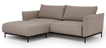 Soliano sofa bed with storage and pouf Impress me 14 chenille