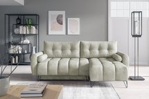 Corner sofa with sleeping function Minna Mini L-shaped Amon 18 with container hydrophobic velvet universal