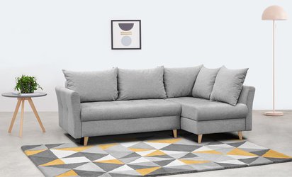 Lafre corner sofa bed with storage (Fabric: Gemma 86, Side: Right)