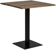 Lignano table 70x70 cm burnt oak/black