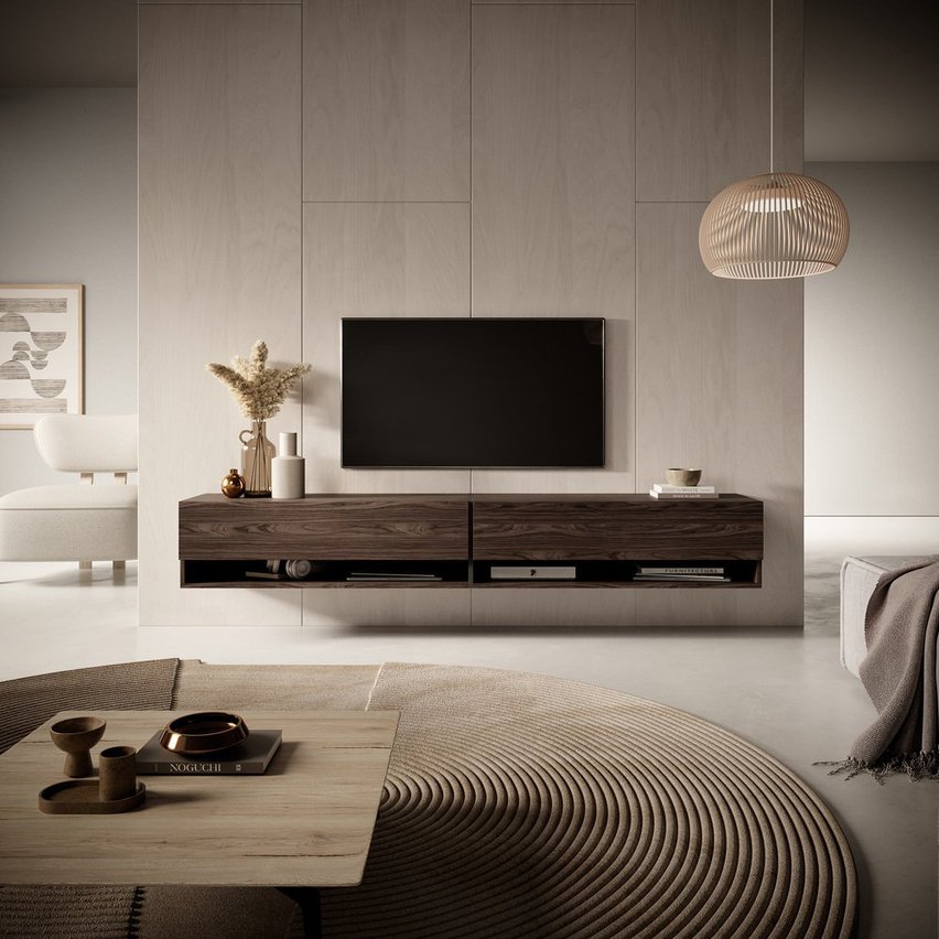 Mirrgo TV cabinet 200 cm Walnut