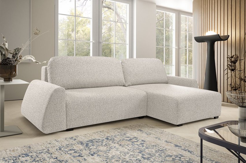 Corner sofa with sleeping function Pelloma L-shaped Excite me 01 universal