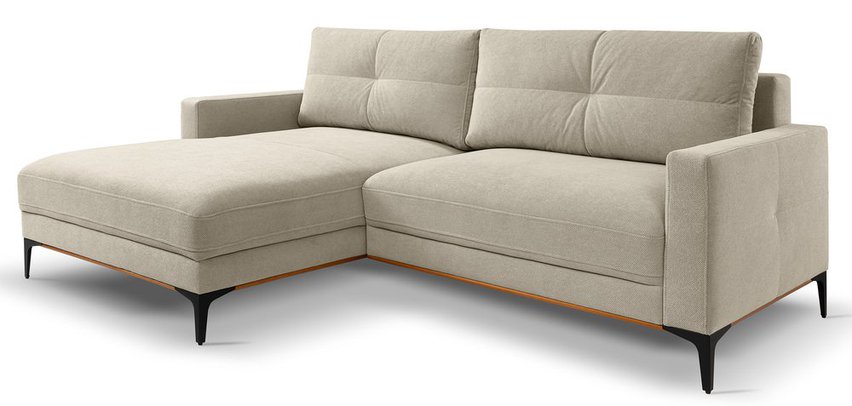 Corner sofa with sleeping function Sabbino L-shaped with storage Curio 09 hydrophobic chenille right-hand side