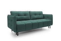 Portosello three-seater sofa bed with storage (Fabric: Castel 75, Legs: Black)