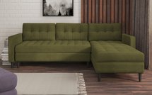 Copenhagen Corner Sofa (Fabric: Monolith 38, Legs: Black)