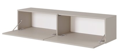 Bisira TV cabinet 140 cm Gray beige