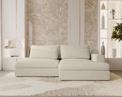 Corner sofa with sleeping function Lemmu L-shaped Tilia 03 right-hand side