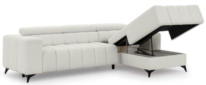 Corner sofa with sleeping function Ragussino L-shaped Sicuro 60 right-hand side