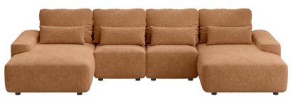 Corner sofa with sleeping function Carnos U-shaped Quintana 04 hydrophobic velvet easy to clean