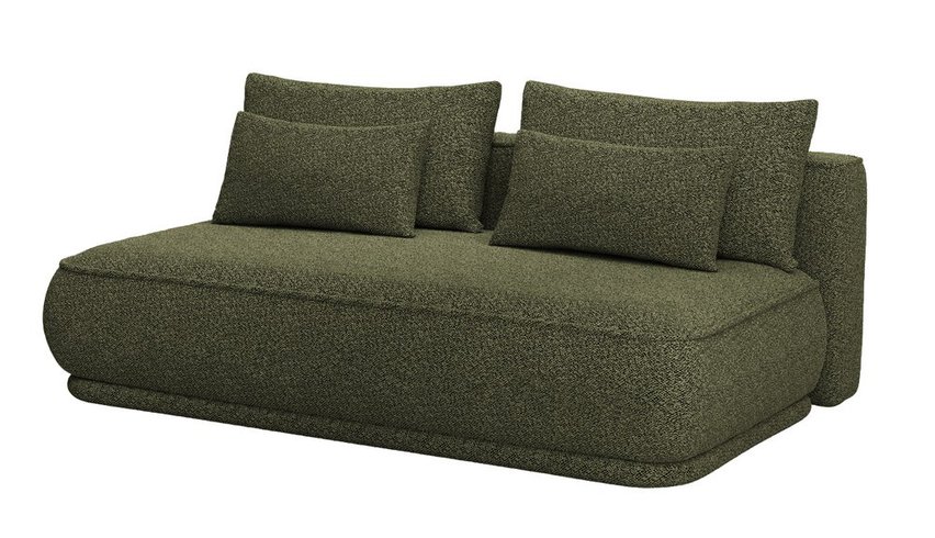 Leanno three-seater sofa with Loop 12 boucle container