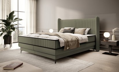 Continental bed 140x200 cm Daliano with Castel 39 container