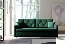 Zorra sofa bed with bedding container Kronos 19 velour