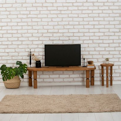 Chartiness TV cabinet 140x40 cm chestnut